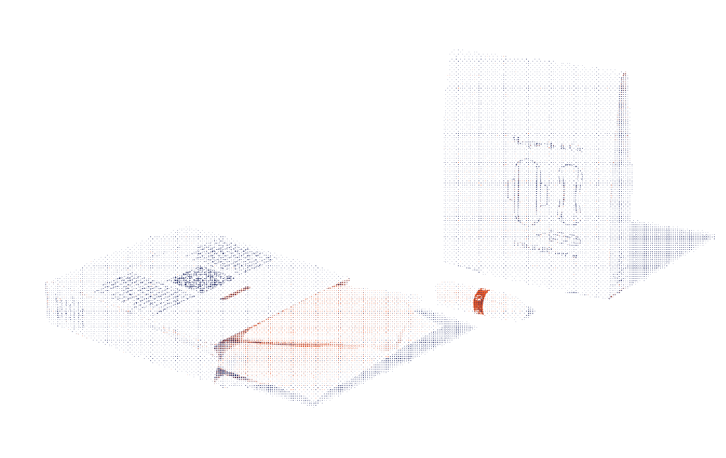 Kit Delta de protections périodiques saines pour hôtels, incluant tampon, protège-culotte et serviette, symbolisant l’accessibilité menstruelle dans le tourisme - Marguerite & Cie