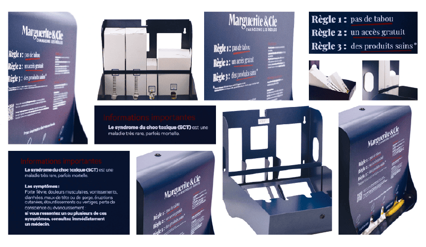 une mosaïque du distributeur CLR de marguerite et cie